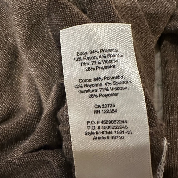 Aritzia Wilfred Brown Asymmetrical Hem Sweater - Picture 3 of 5